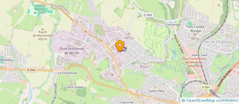 localisation de l'entreprise RJS ISSOIRE  RODEZ