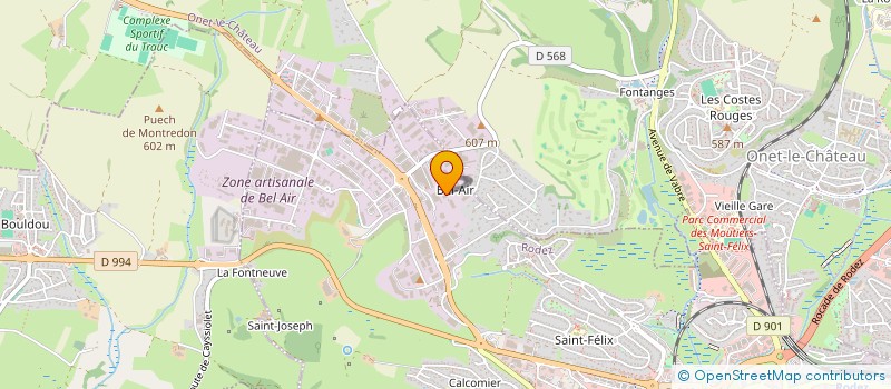 localisation de l'entreprise RJS LIMOGES  RODEZ