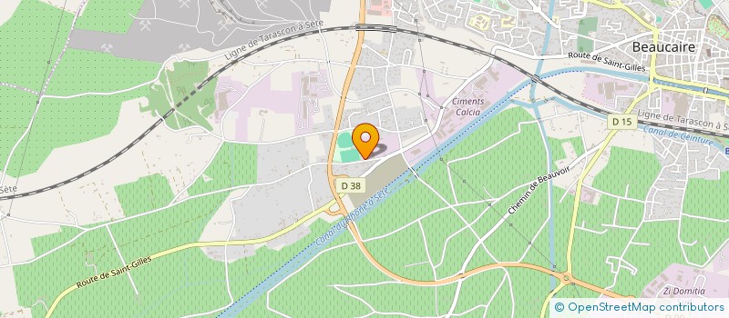 localisation de l'entreprise RJS TRANSPORTS SAS à BEAUCAIRE