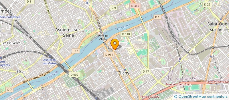 localisation de l'entreprise RJTEL & COM à CLICHY