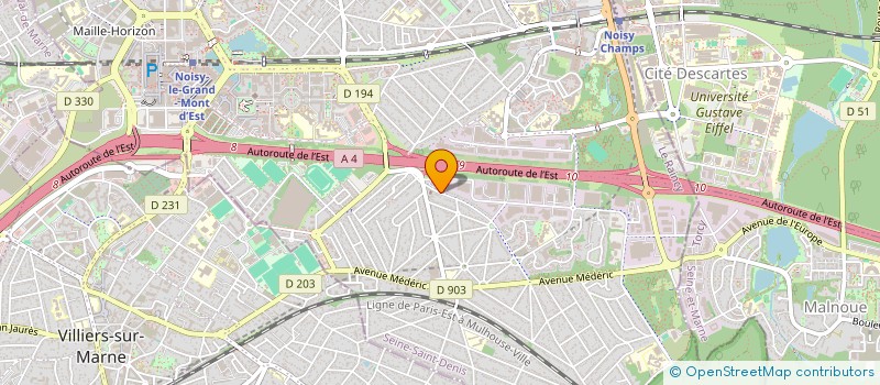 localisation de l'entreprise RK à NOISY-LE-GRAND