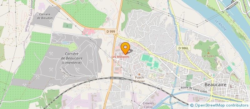 localisation de l'entreprise RK  BEAUCAIRE