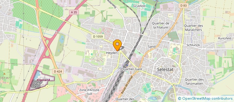 localisation de l'entreprise RK BARBER  SELESTAT