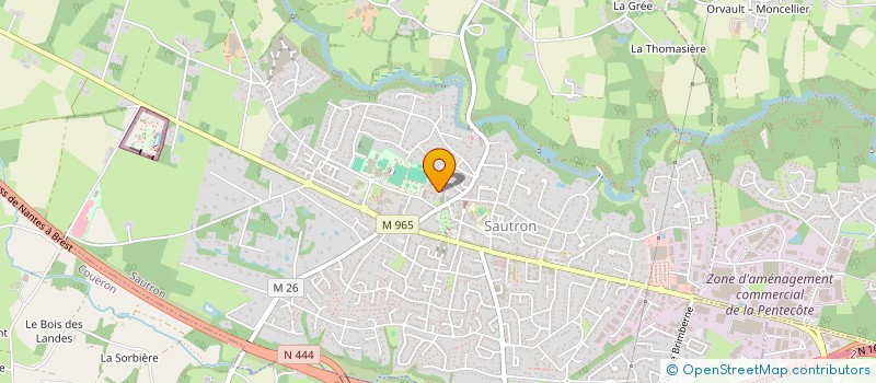 localisation de l'entreprise RK COLORS  SAUTRON