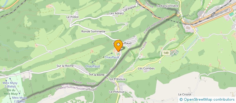 localisation de l'entreprise RK COMPETITION  VILLERS-LE-LAC