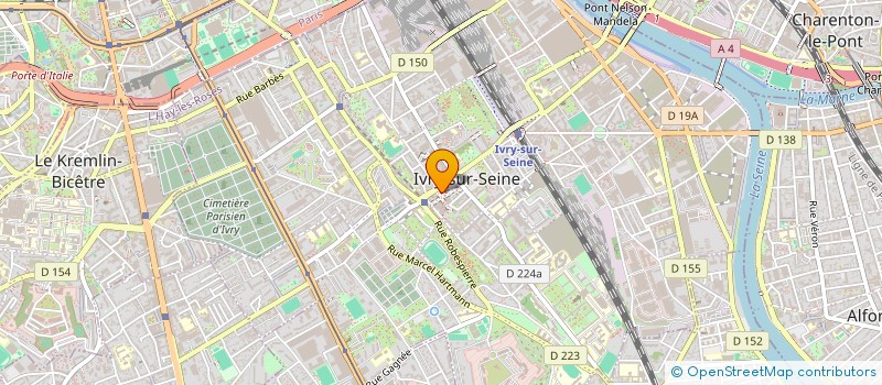 localisation de l'entreprise RK CONCIERGERIE  IVRY-SUR-SEINE