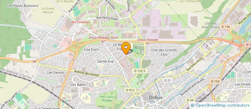 localisation de l'entreprise RK CONNECT SECURITY à DREUX