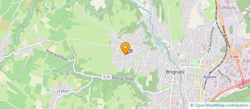 localisation de l'entreprise RK DE LUXE  BRIGNAIS