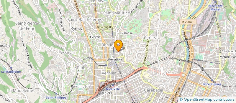 localisation de l'entreprise RK DIFFUSION à NICE