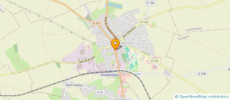 localisation de l'entreprise RK ELECTRICITE  GRANDVILLIERS