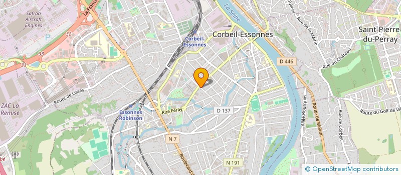 localisation de l'entreprise RK EXPRESS à CORBEIL-ESSONNES