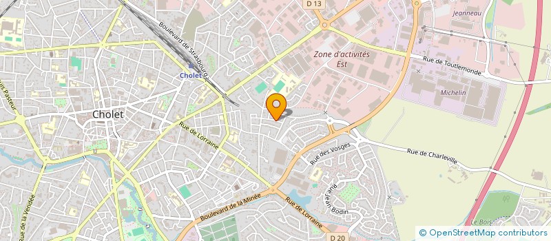 localisation de l'entreprise RK FACADES à CHOLET