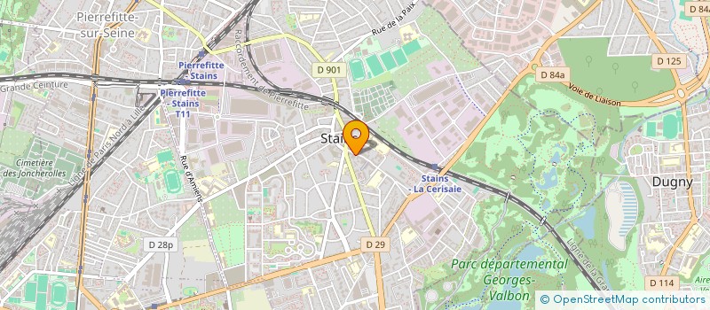 localisation de l'entreprise RK FORMATION  STAINS