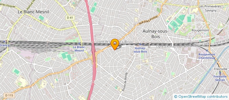 localisation de l'entreprise RK GROUPE  LE THILLAY