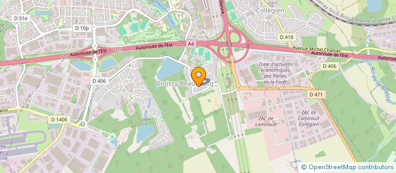 localisation de l'entreprise RK HOLDING  CROISSY-BEAUBOURG