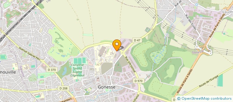 localisation de l'entreprise RK HOLDING  GONESSE