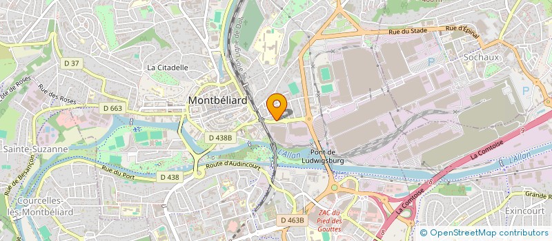 localisation de l'entreprise RK MEDICAL  MONTBELIARD