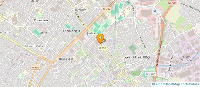 localisation de l'entreprise RK OPTIQUE  LYS-LEZ-LANNOY