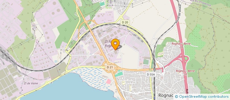 localisation de l'entreprise RK ROGNAC  ROGNAC