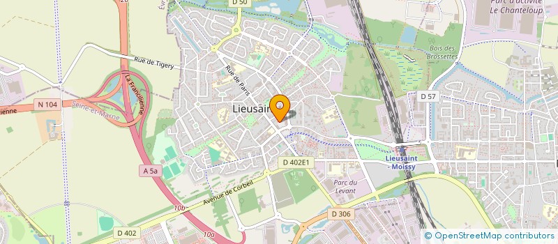 localisation de l'entreprise RK TRANS à LIEUSAINT