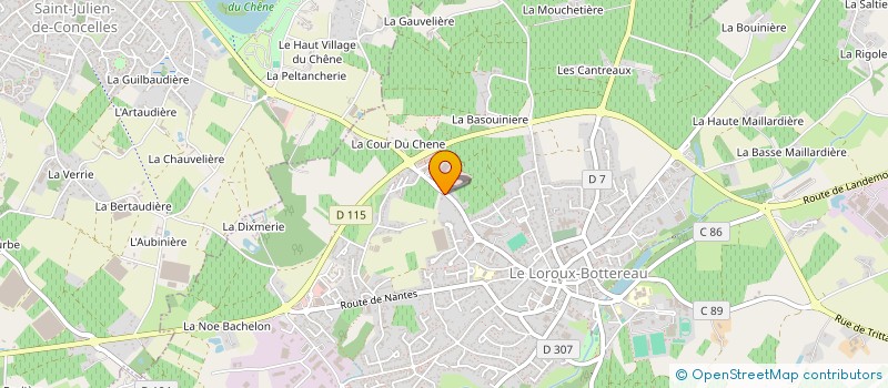 localisation de l'entreprise RK21 BATIMENT  LE LOROUX-BOTTEREAU