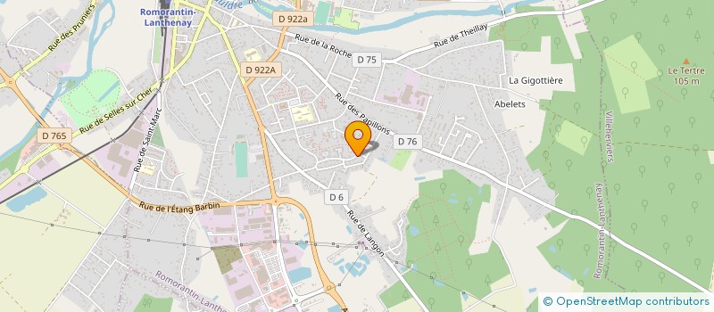 localisation de l'entreprise RKF à ROMORANTIN-LANTHENAY