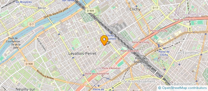 localisation de l'entreprise RKF HOLDING à LEVALLOIS-PERRET