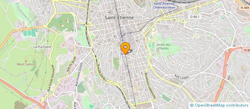 localisation de l'entreprise RKG  SAINT-ETIENNE