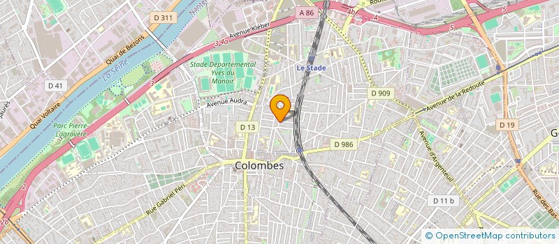 localisation de l'entreprise RKG FORMATIONS à COLOMBES