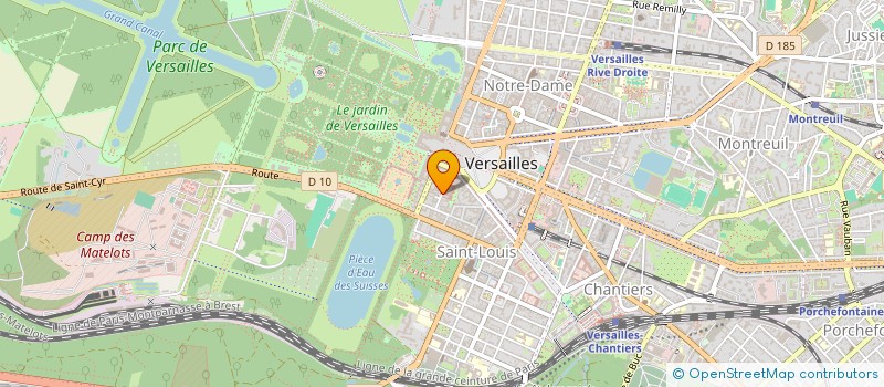 localisation de l'entreprise RKL 10  VERSAILLES