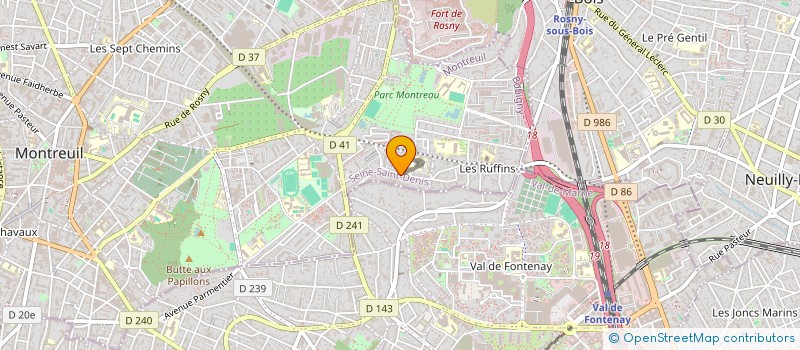 localisation de l'entreprise RKM à MONTREUIL