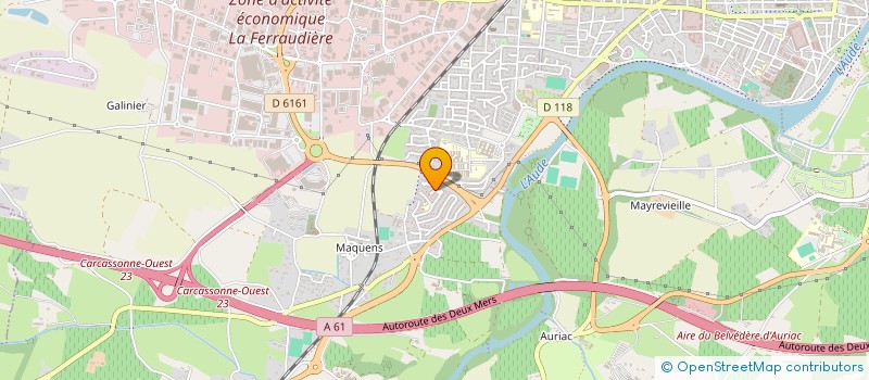 localisation de l'entreprise RKM INGENIERIE à CARCASSONNE