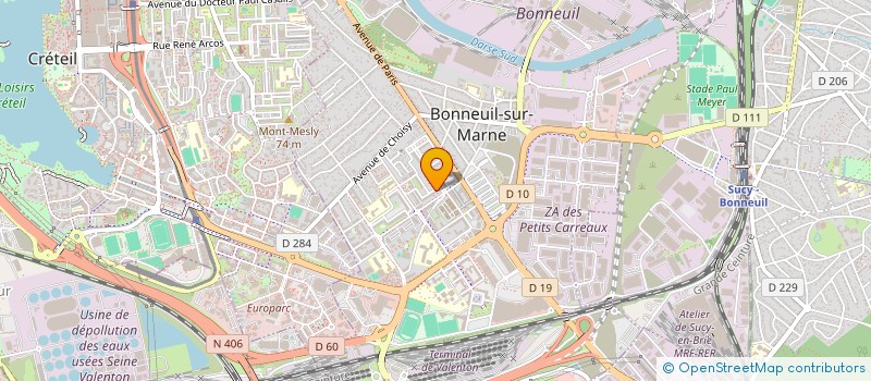 localisation de l'entreprise RKMEDICAL à BONNEUIL-SUR-MARNE