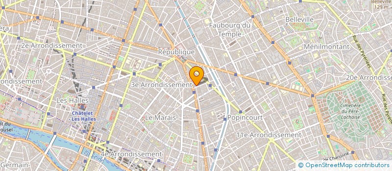 localisation de l'entreprise RKOM SERVICES à PARIS