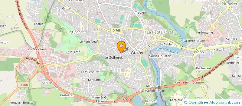 localisation de l'entreprise RKS à AURAY