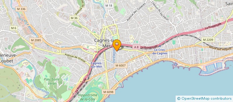 localisation de l'entreprise RKS RENOVATION  CAGNES-SUR-MER
