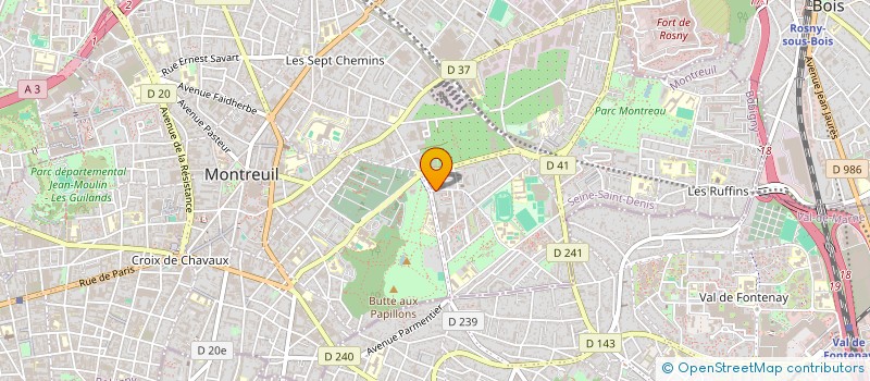 localisation de l'entreprise RKV STORE à MONTREUIL