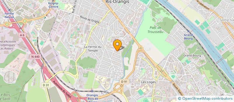 localisation de l'entreprise RKZ TRANSPORTS à RIS-ORANGIS