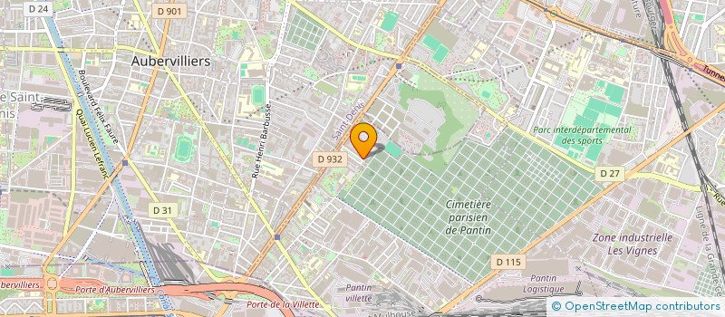 localisation de l'entreprise RL  PANTIN