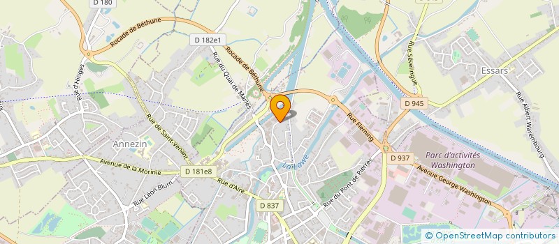 localisation de l'entreprise RL  BETHUNE