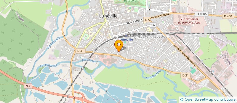 localisation de l'entreprise RL  LUNEVILLE