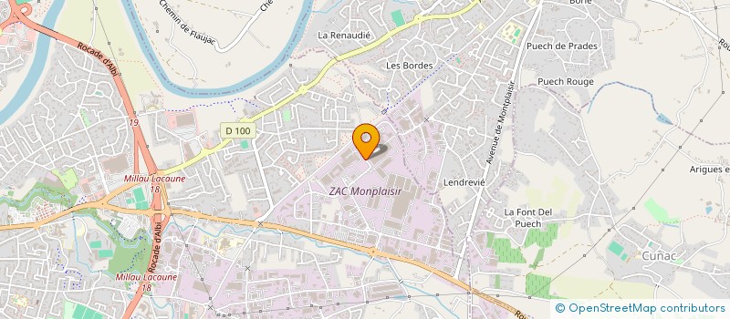 localisation de l'entreprise RL AUTO à ALBI