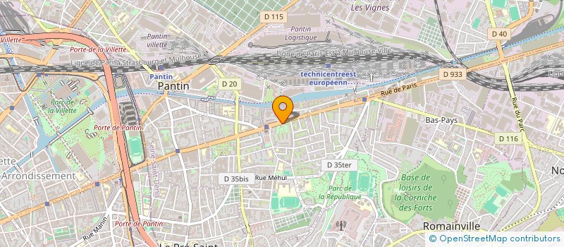 localisation de l'entreprise RL DEVELOPPEMENT SOLUTIONS à PANTIN