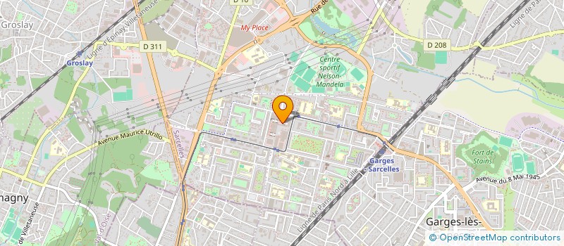 localisation de l'entreprise RL DIFFUSION à SARCELLES