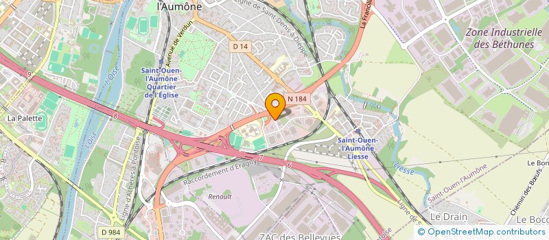 localisation de l'entreprise RL EC à SAINT-OUEN-L'AUMONE