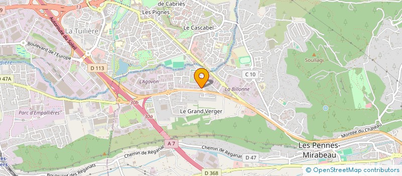 localisation de l'entreprise RL ELECTROSTIMULATION à LES PENNES-MIRABEAU