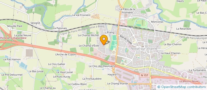 localisation de l'entreprise RL FINANCES à NOYAL-SUR-VILAINE