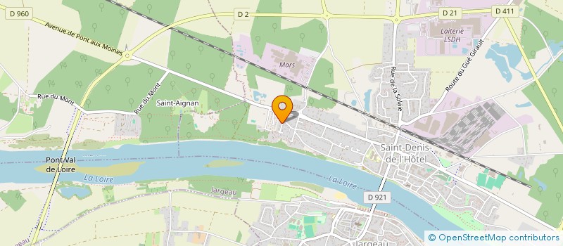 localisation de l'entreprise RL IMMO  SAINT-DENIS-DE-L'HOTEL