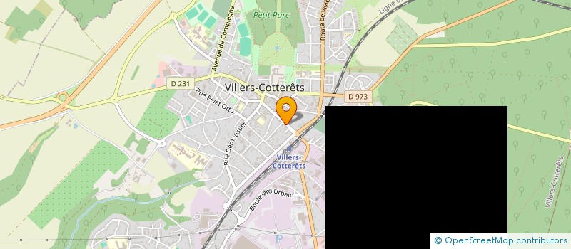 localisation de l'entreprise RL IMMO CHANTILLY à VILLERS-COTTERETS