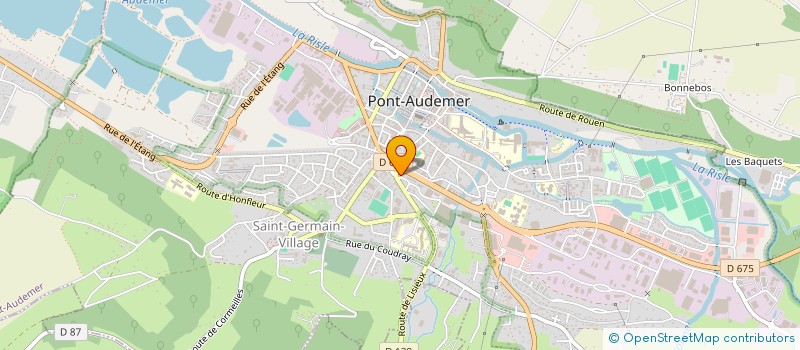 localisation de l'entreprise RL IMMOBILIER à PONT-AUDEMER